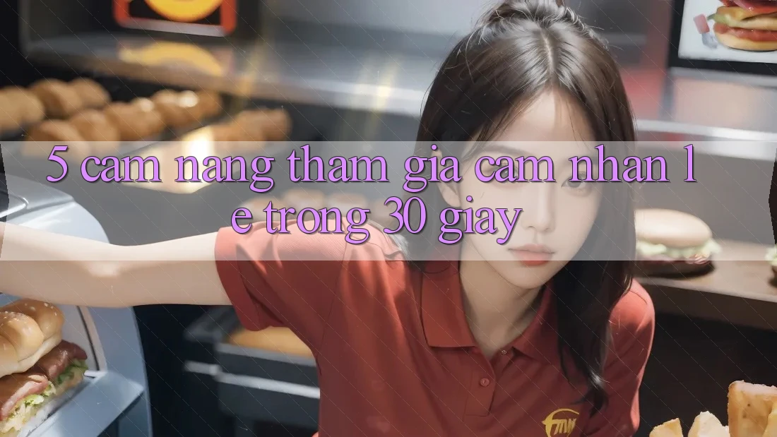 5. Cẩm nang tham gia cảm nhận lẹ trong 30 giây