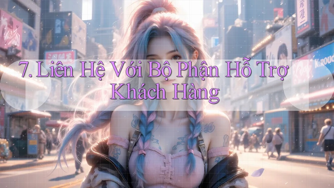 7. Liên Hệ Với Bộ Phận Hỗ Trợ Khách Hàng