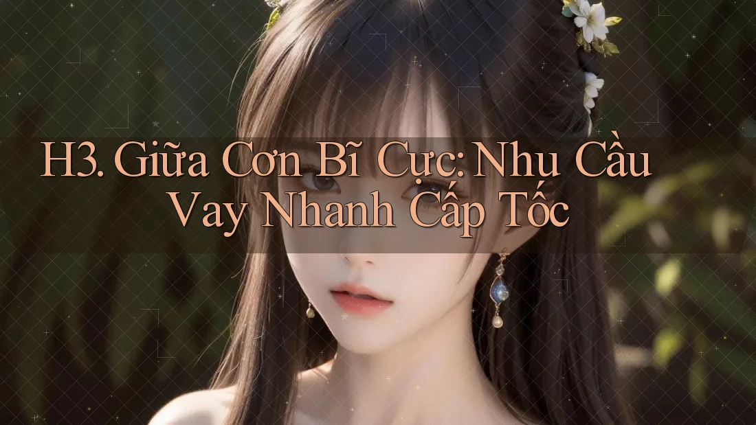 H3. Giữa Cơn Bĩ Cực: Nhu Cầu Vay Nhanh Cấp Tốc