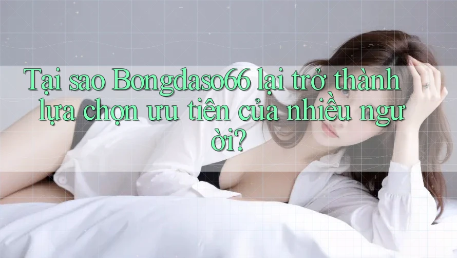 Tại sao Bongdaso66 lại trở thành lựa chọn ưu tiên của nhiều người?