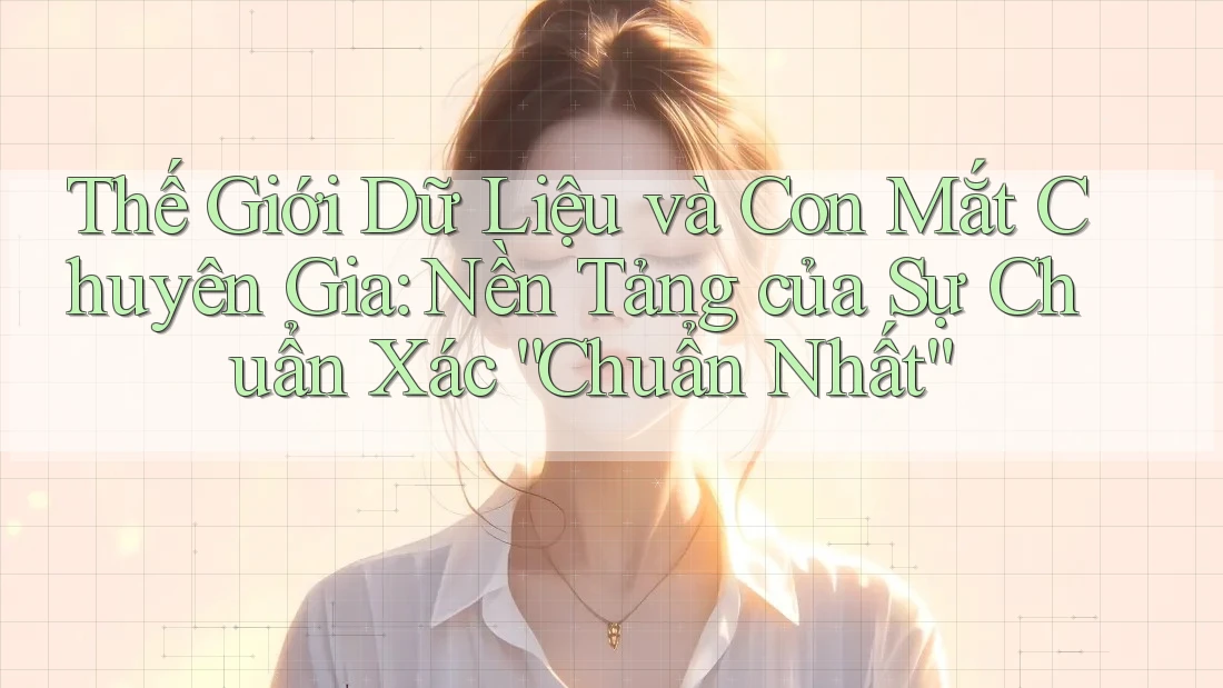Thế Giới Dữ Liệu và Con Mắt Chuyên Gia: Nền Tảng của Sự Chuẩn Xác “Chuẩn Nhất”