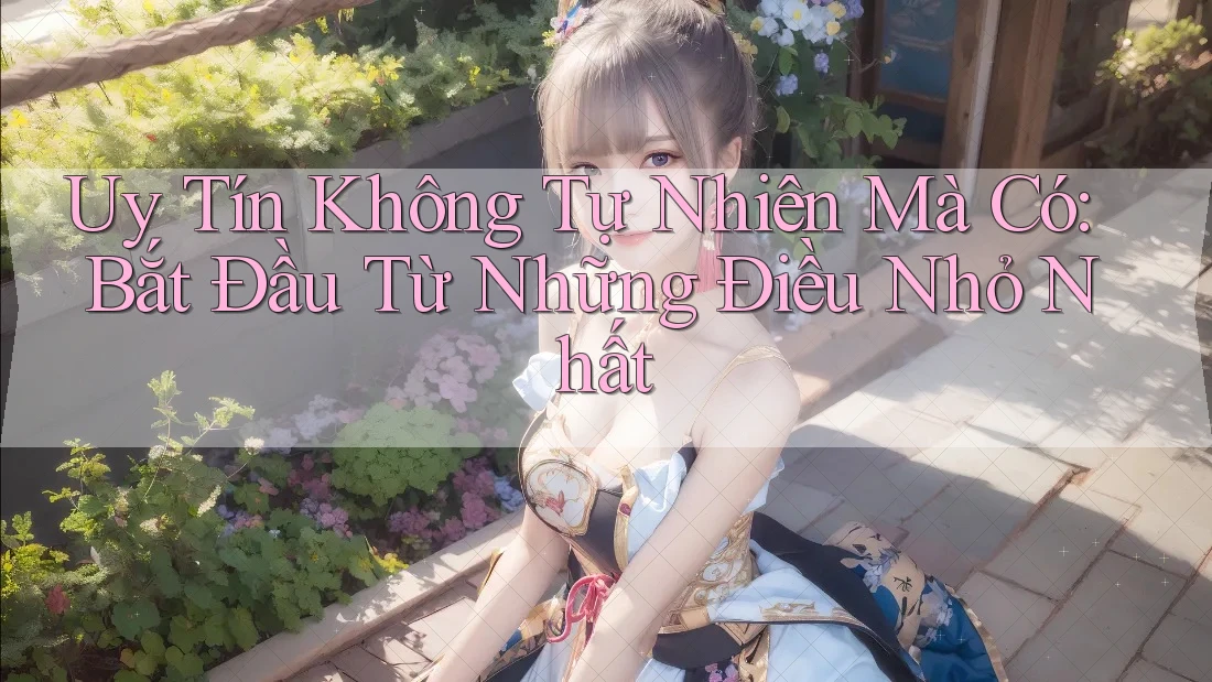 Uy Tín Không Tự Nhiên Mà Có: Bắt Đầu Từ Những Điều Nhỏ Nhất Uy Tín Không Tự Nhiên Mà Có: Bắt Đầu Từ Những Điều Nhỏ Nhất